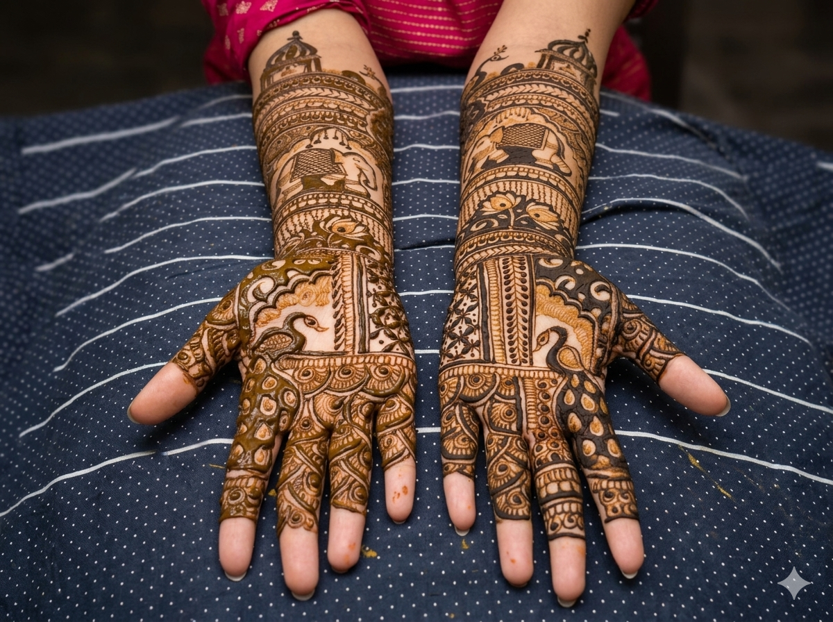 Luxury Mehndi close-up